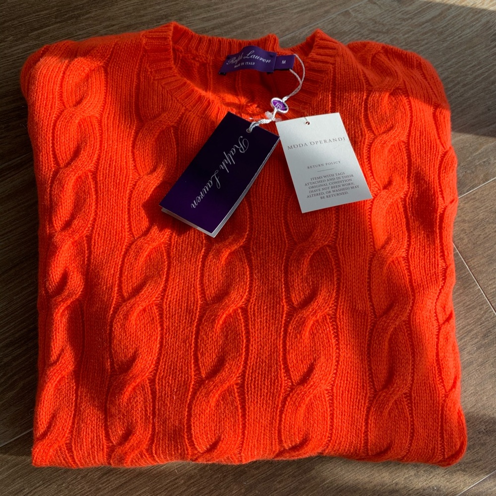 NWT Ralph Lauren Purple Label Cashmere